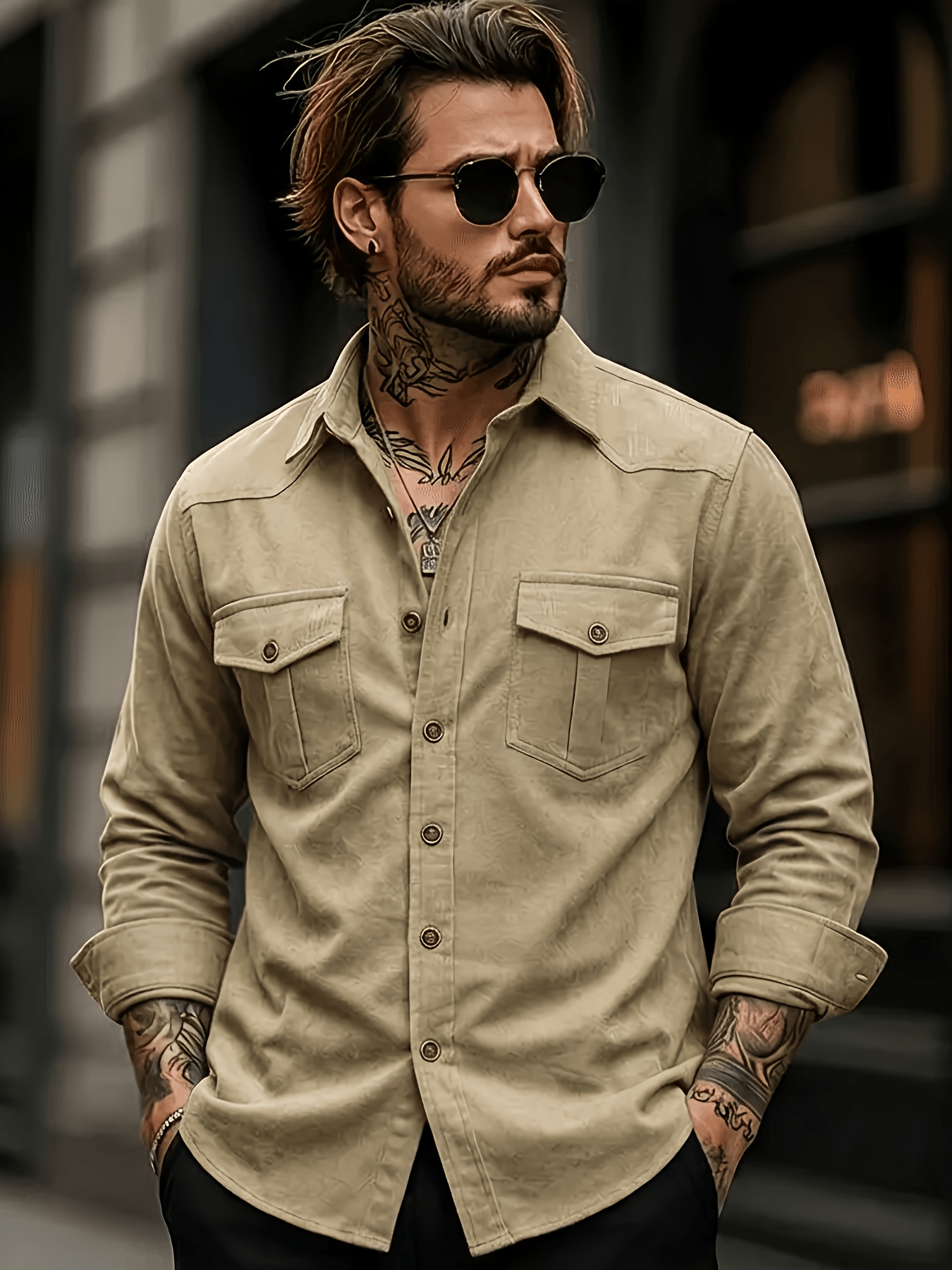 New Spring/Autumn Washed Distressed Stiff Cotton Fashion Casual Men's Denim Jacket