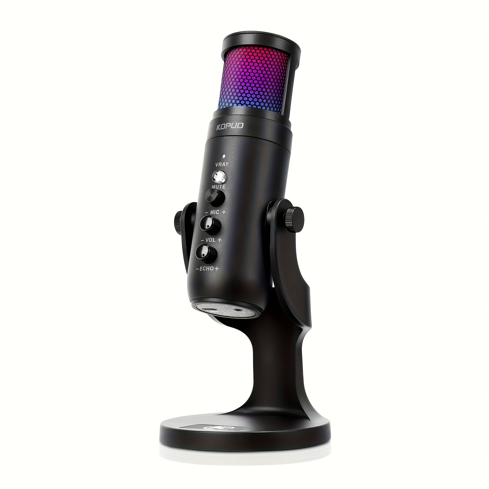 

Rgb Usb Gaming/podcast Computer Microphone, Condenser Desktop Singing , Heart-shaped Mics For Radio/vocal/voice, For Ps4/5, For Mac, For Youtube/live Streaming/media/recording