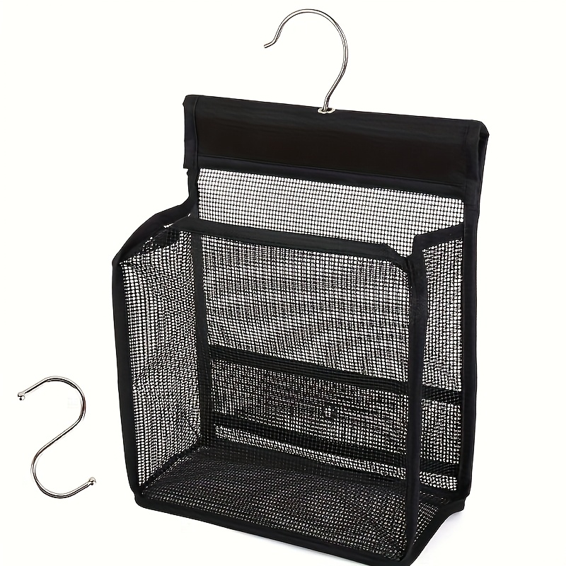   shower storage hook multi functional hanging bathroom basket kitchen organizer   to install black suitable for bathrooms kitchens bedrooms living rooms Product details 1