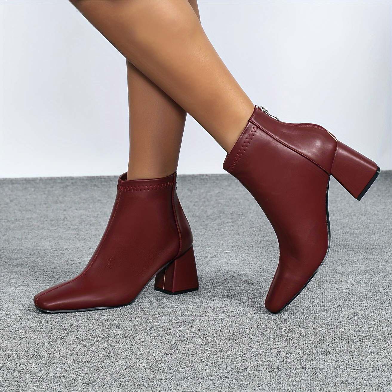 bottines vintage femmes couleur chaussures confortables Temu