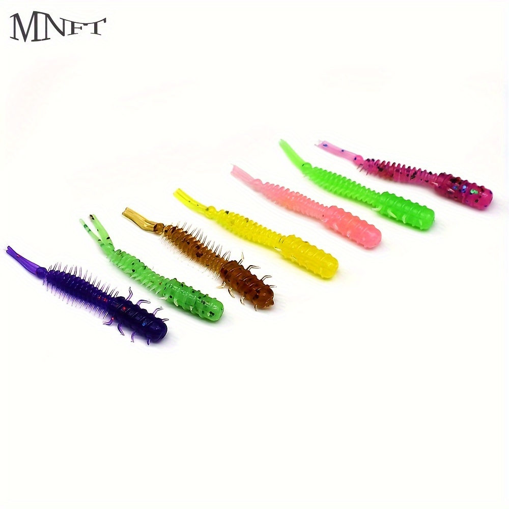 

14pcs/15pcs Fishing Lures Soft Lures 1.77 Inch Swimbait Artificial Silicone Soft Bait Bass Pike Carp