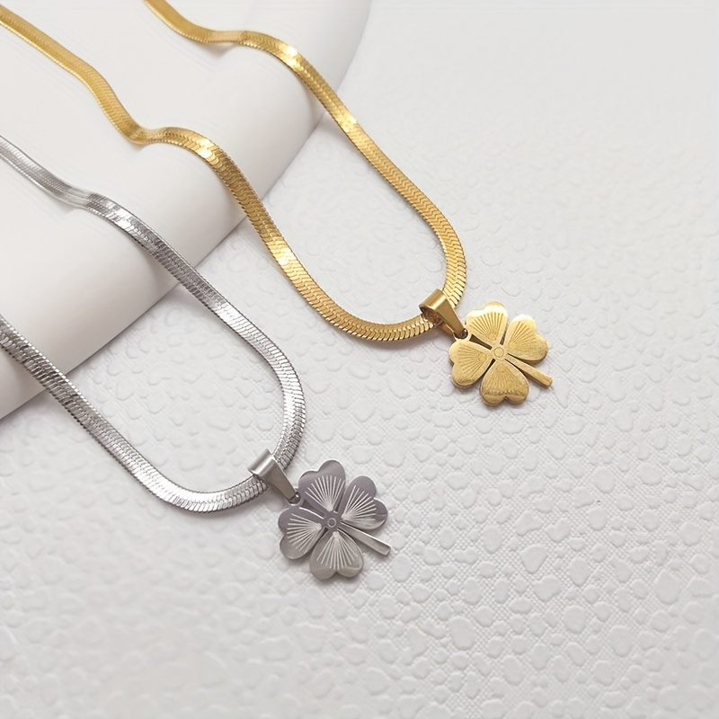 

1pc 18k Steel Pendant Necklace For Women, , For And Gifting, For 's Day