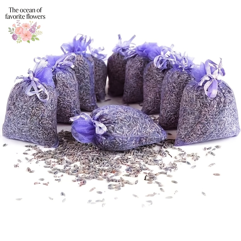 TEMU 16bag/about 120g Lavender Sachets -lavender Sachets Closets , Set Of 16, Lavendar Home Fragrance Sachets For Drawers And Closets Pampas