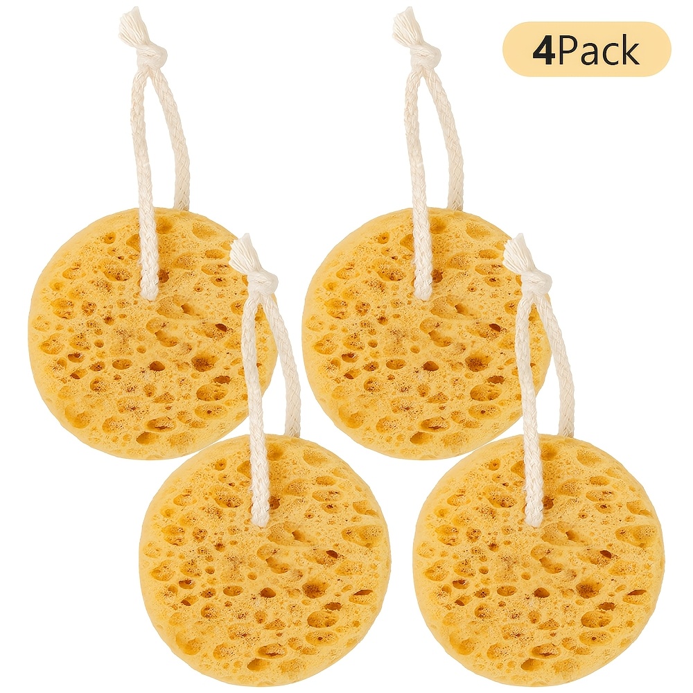 Soft Exfoliating Bath Sponge with Hanging Loop for Daily Use