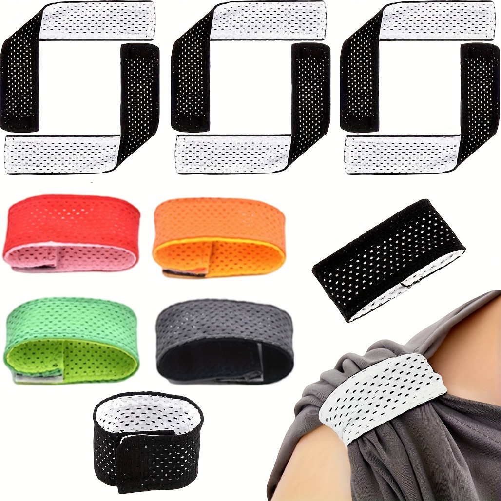 

6pcs/4pcs/2pcs Jersey Sleeve Bands Sleeve Holders Soccer Softball Sleeve Ties With Hook And Loop Fasteners Sleeve Straps