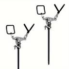 1pc adjustable single leg fishing rod holder 304 stainless steel saltwater shore fishing pole stand with multi angle clamp durable rig holder for rock