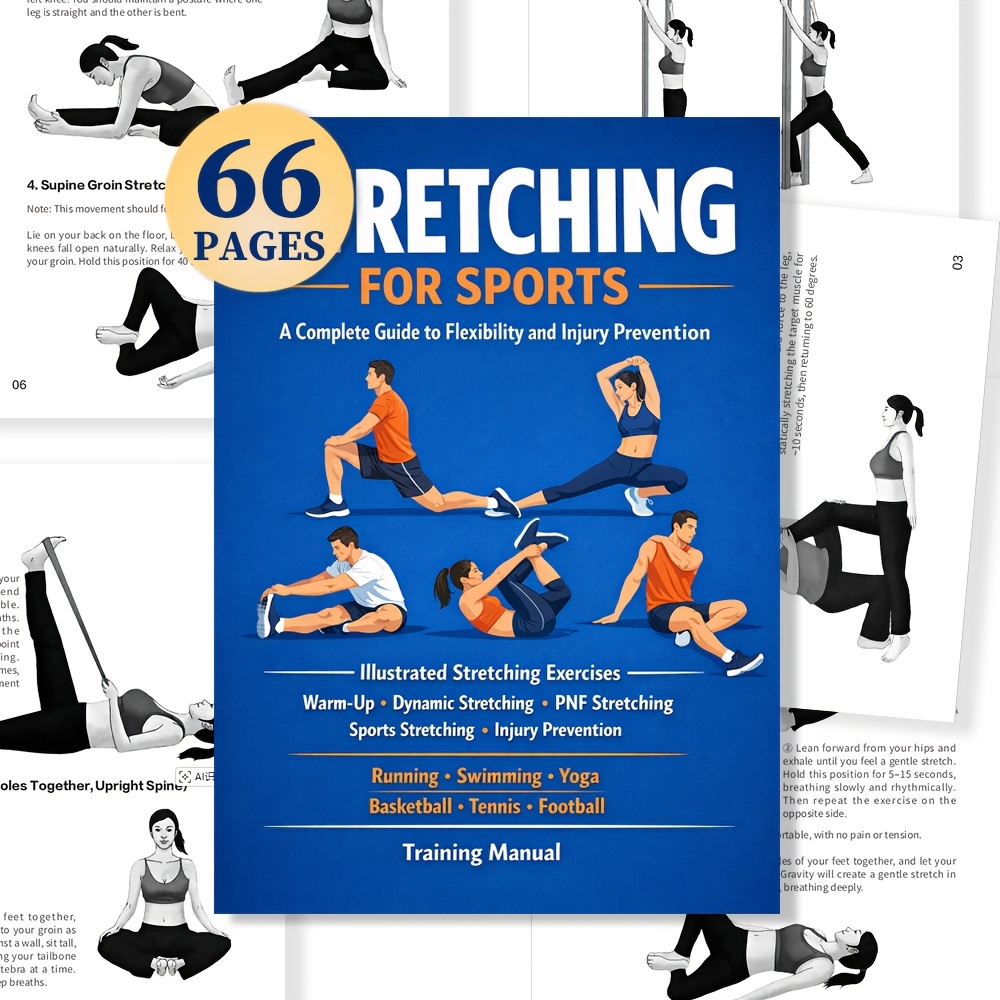 TEMU Complet de l'Entraînement d'Étirement : Amélioration Scientifique de la Flexibilité + Guide Complet de Prévention des Blessures Sportives,