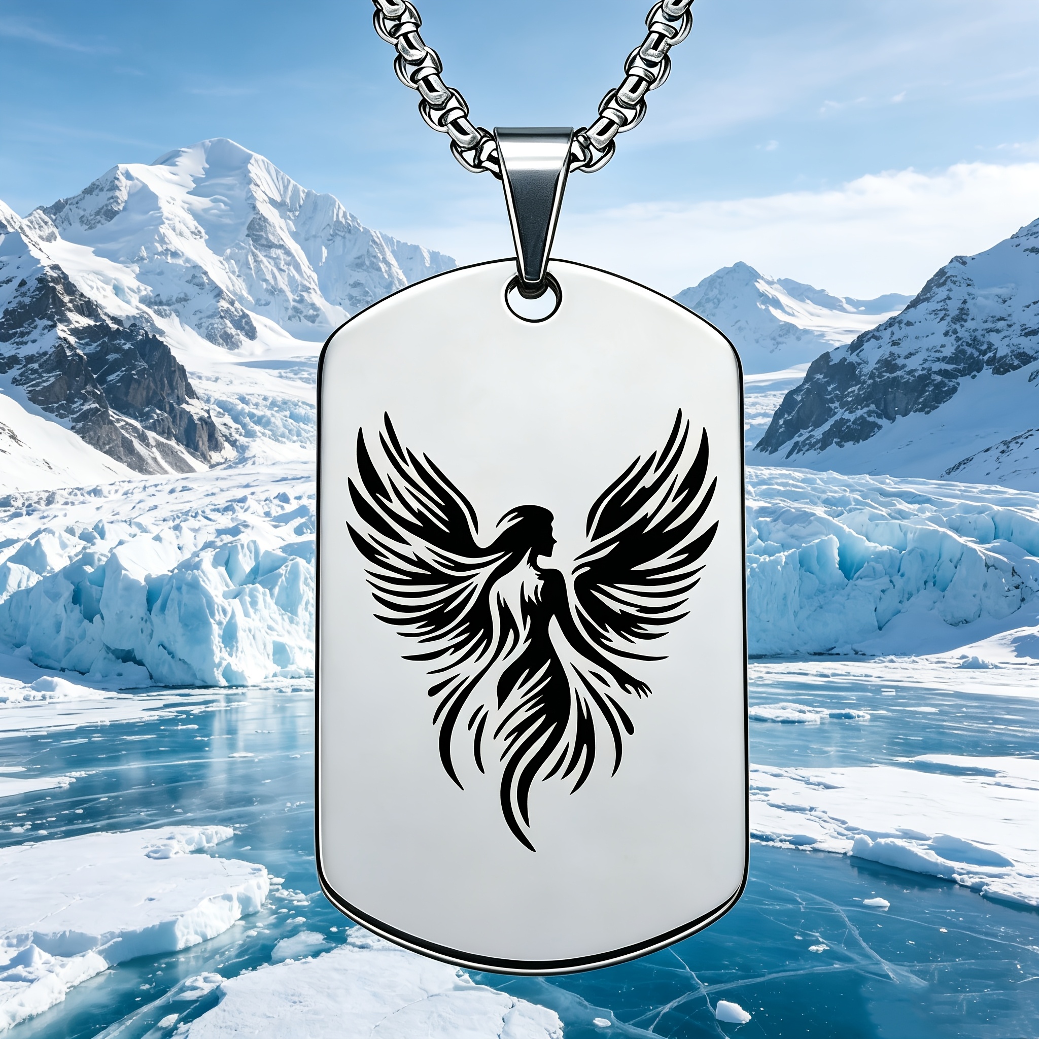Trendy Silhouette Design Stainless Steel Pendant Necklace