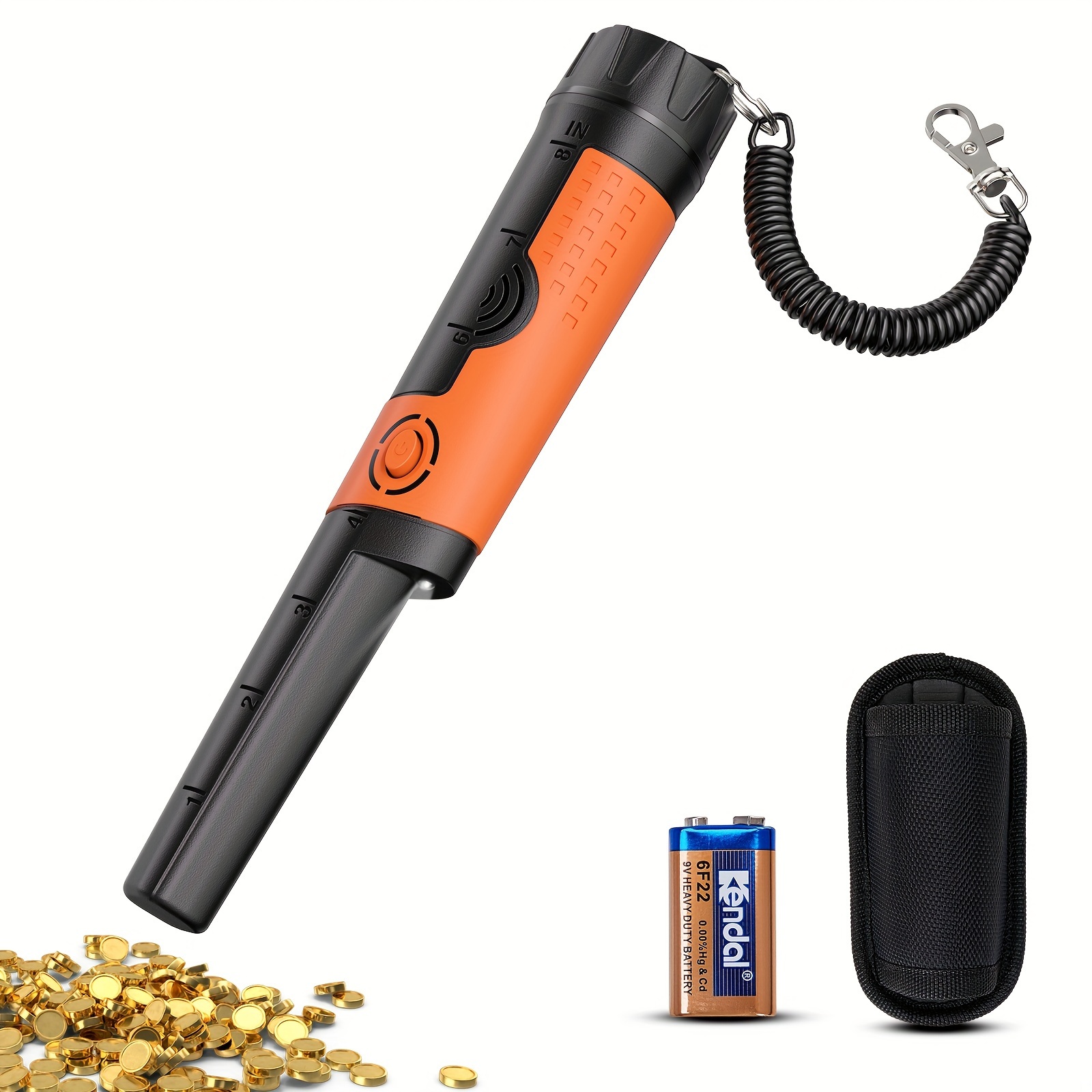 

Sunpow Metal Detector Pinpointer - Waterproof Handheld Pin Pointer Wand - High Sensitivity 360° Detection - Easy To Use 2 Alert Modes - Treasure Pinpointing Finder Probe - Otmd12