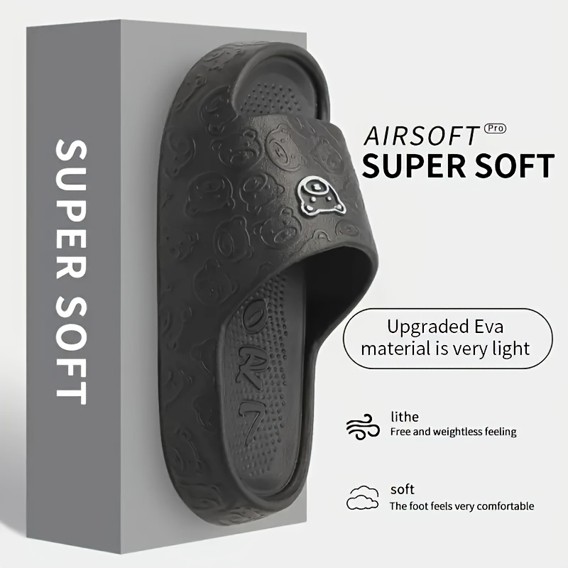 Little Bear Lady Slippers, Anti-slip Wear-resistant Quick-drying EVA Material, Multiple Colors Available