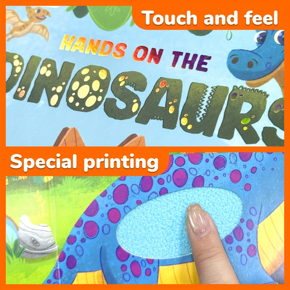 Touch Sensing Book for Children, Dinosaurs Learning Adventure
