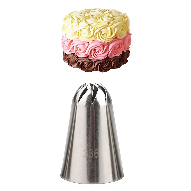 A Stainless Steel Rotating Diy Cake Cream Decoration Piping Nozzle For Baking And .