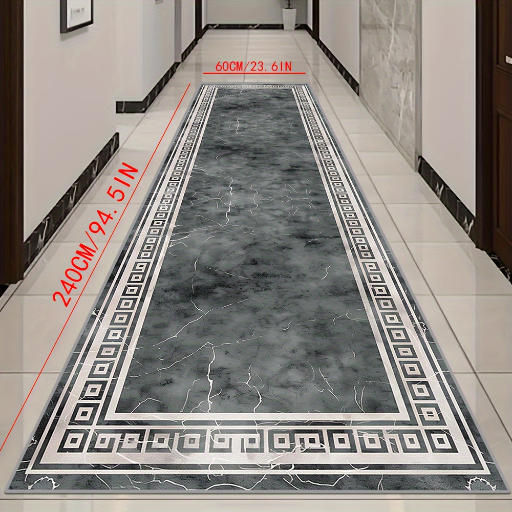 [golden Rhinestone Velvet] High-sense Design Aisle Carpets, Shower Room Laundry Room Kitchen Door Floor Mats, Home Decoration Machine Washable Easy To Clean Foot Rugs