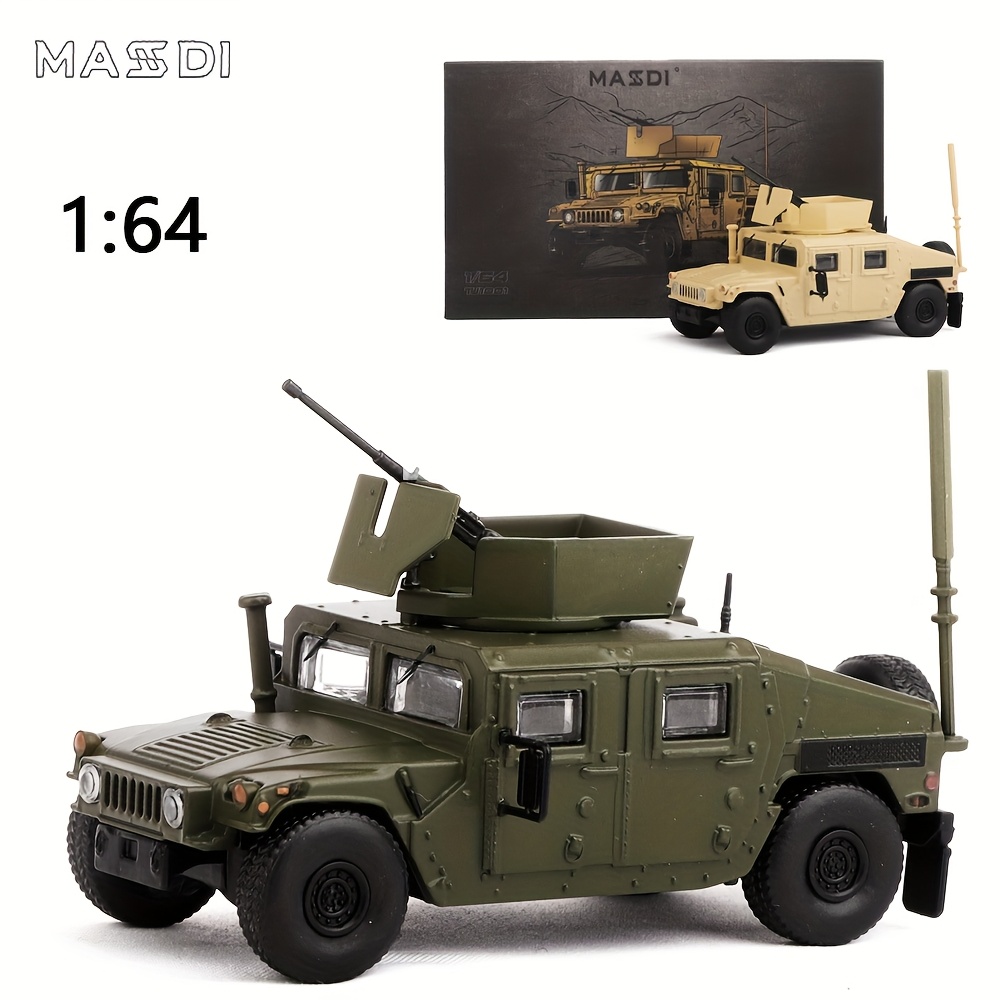   модель военного транспортного средства на сплаве масштаба   - реалистичный   в зелено-желтом камуфляже, игрушечная машина с вращающейся башней и подробными суставами для коллекционеров и диорамы, пуш-акшн автомобиль | реалистичная военная модель | искусное оформление Детали 1