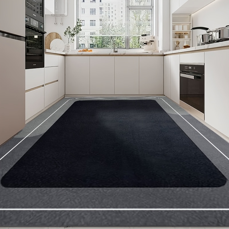 1pc Absorbent Quick-drying Anti-slip Mud Mud Carpet, Durable Pvc Leather Mat For , A Comfortable And Clean Environment In , Bedroom, Kitchen
