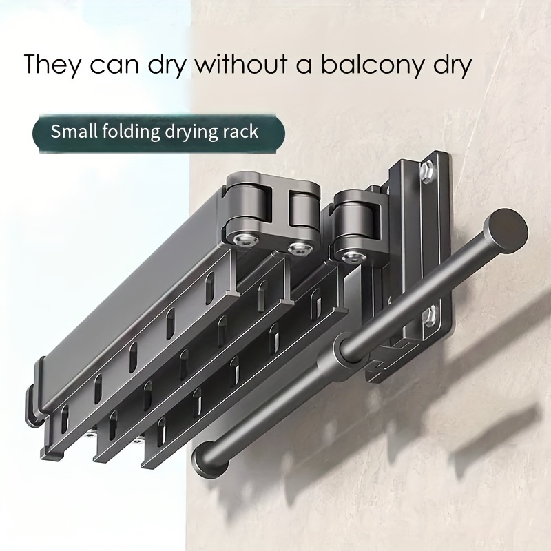 1pc folding drying rack hooks wall mount space saving Temu