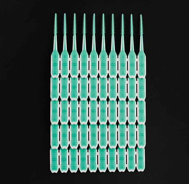 Paquete de 75 cepillos interdentales retráctiles de silicona, estilo de empujar y tirar, paquete mixto