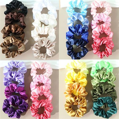 satin large hair tie easy versatile french hair rope ponytail hair tie womens hair additions