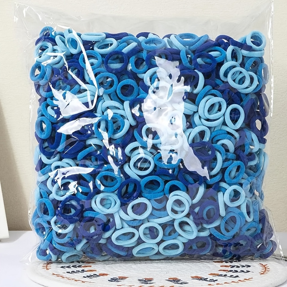 458pcs Colorful Elastic Hair Ties with Stretchy Bases