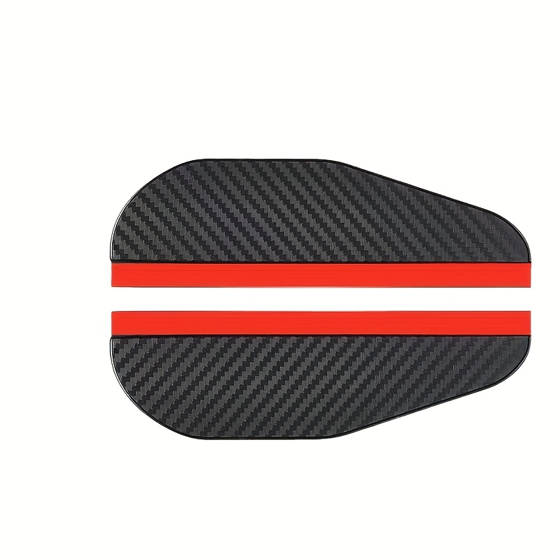 TEMU Carbon Fiber Car Rain Visors Provide Against Water And Light. The High-strength And Lightweight Design Them More Durable.