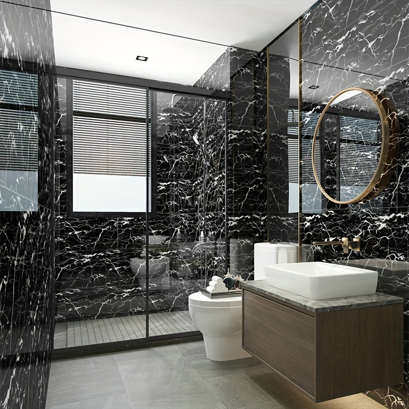 10pcs 20pcs 60cm 30cm 23 62in 11 81in porcelain tile stickers wall decoration ugly wall panel waterproof and moisture proof bathroom kitchen wallpaper details 7