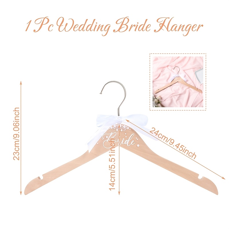 Image of Elegant Wooden Pearl Hanger For Brides & Bridesmaids - Perfect For Wedding Decor, Bridal Showers & Gifts