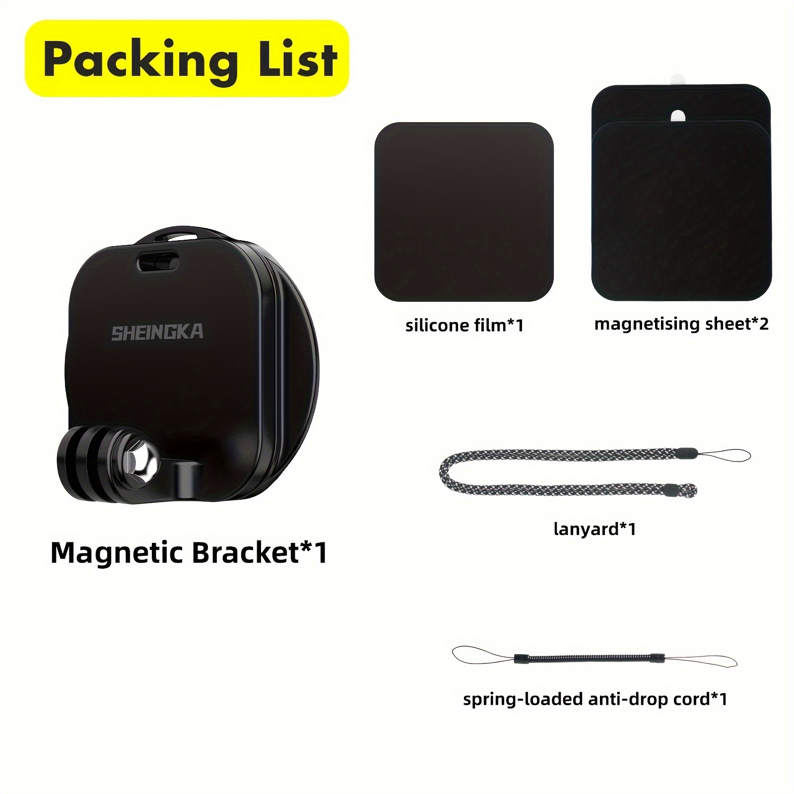 TEMU Sports Camera Neck Mount Holder Camera Phone Hanging Bracket For 12/11/dji Action 4 Camera Accessories, Sheingka