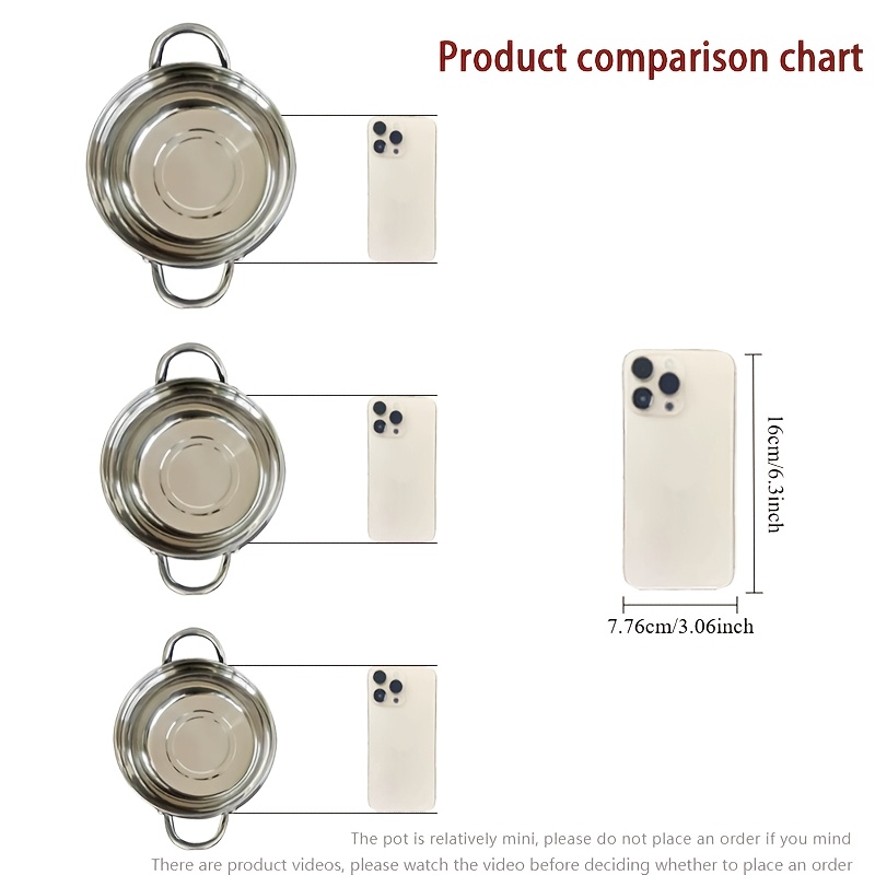 set of 6 premium stainless steel stockpots compatible with induction cookers featuring   types of stockpots details 5