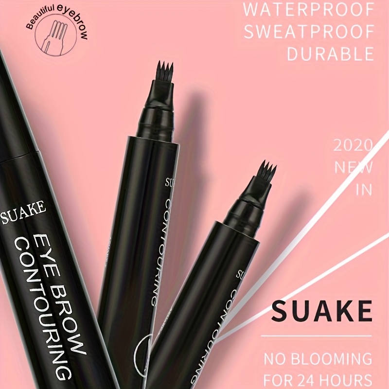 one waterproof eyebrow pencil with 4   tips natural makeup effect in 5 colors details 5