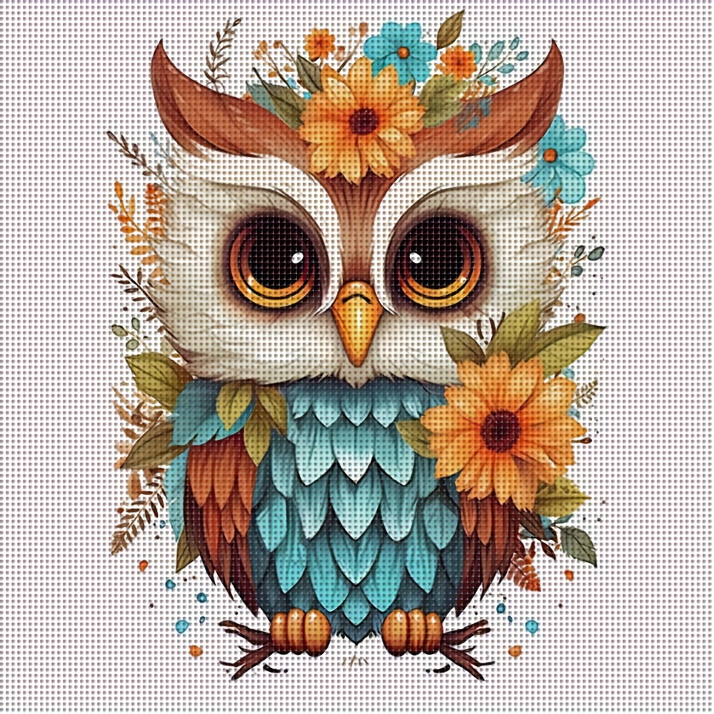 1 Set - Creatief Uil Thema Kruissteek Schilderij Kit, DIY Hoogwaardige  Borduurbenodigdheden, 11CT Kruissteek Borduurstof Schilderij Knutselwerk,  Begin Je Creatieve Handgemaakte Reis, Geniet van het ..., image size:1000x1000