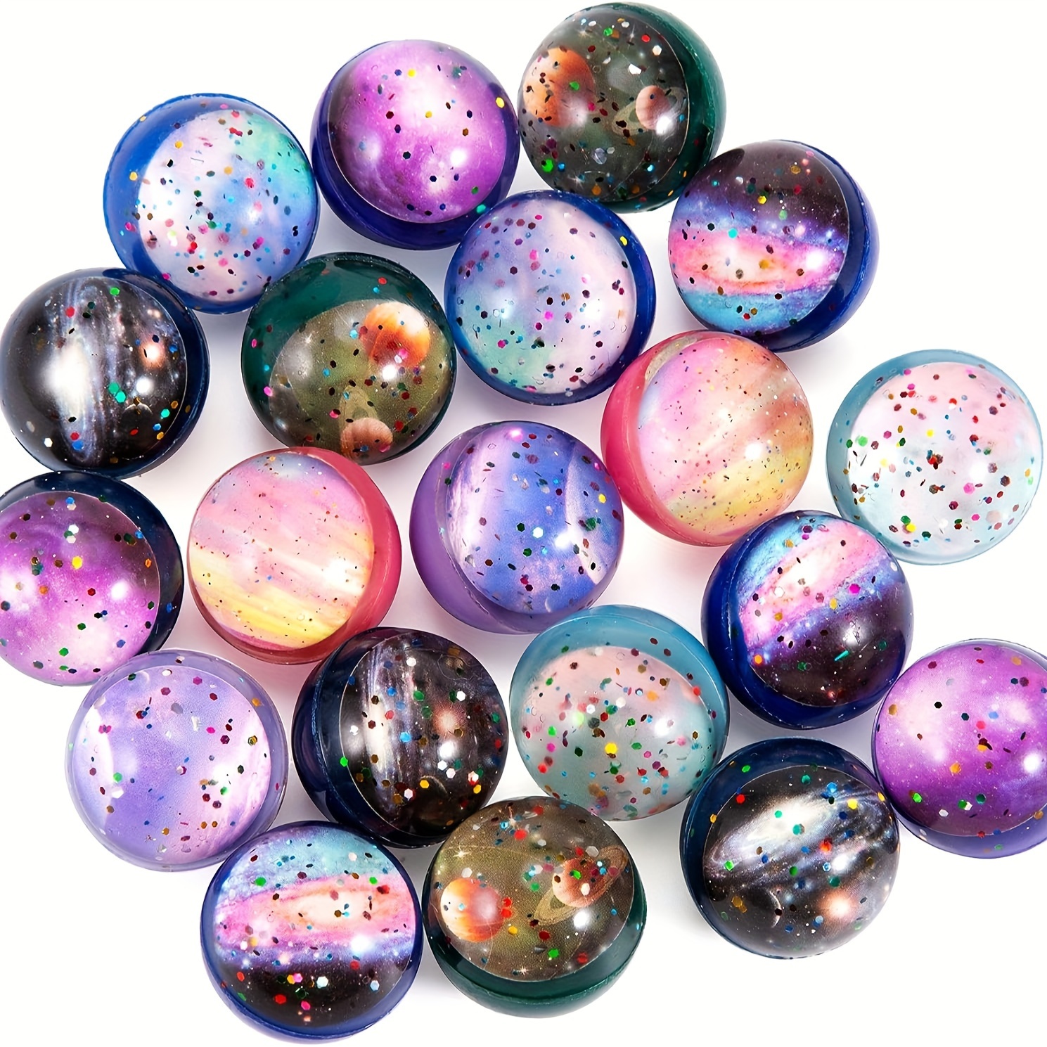 

20pcs Space Bulk 32mm Space Theme For Kids Party Favors, Gift Bag Fillers, Xmas Pinata Stuffers, Classroom Prizes And Pet Toys