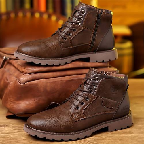 9988 british style big toe trendy thick soled casual boots