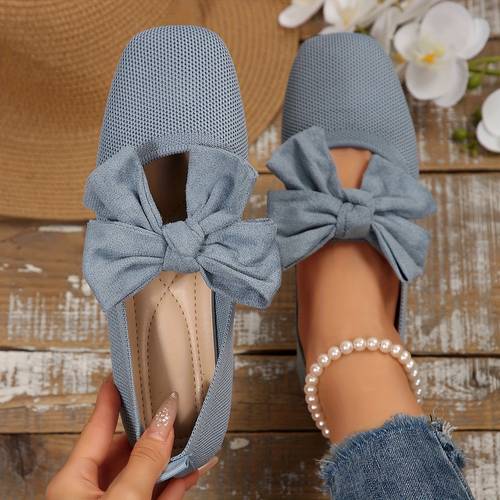 elegant women shoes shoes womens breathable lightweight flat shoes with bow size women shoes