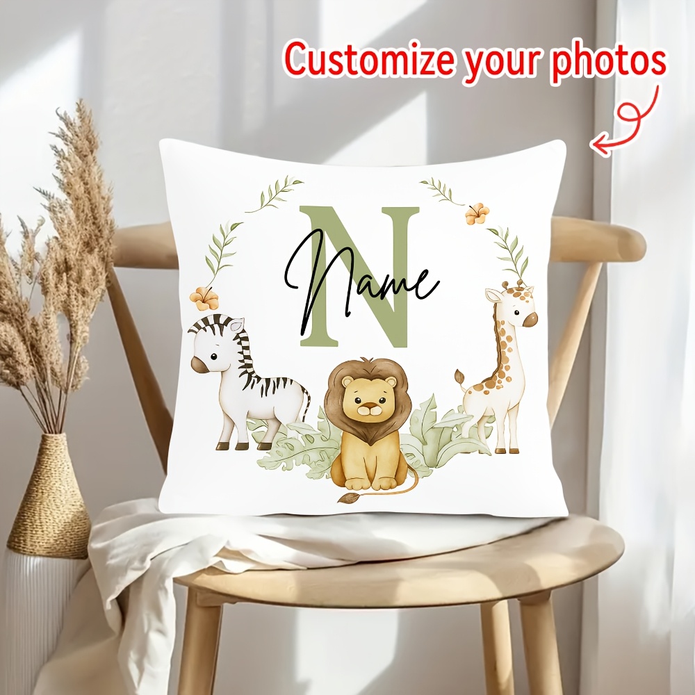 TEMU 1pc Customized Personalized Name And Text Pillowcase, Brother Pillowcase, Romantic Gift, Christmas Gift, Mother's Day Gift, Father's Day Gift,
