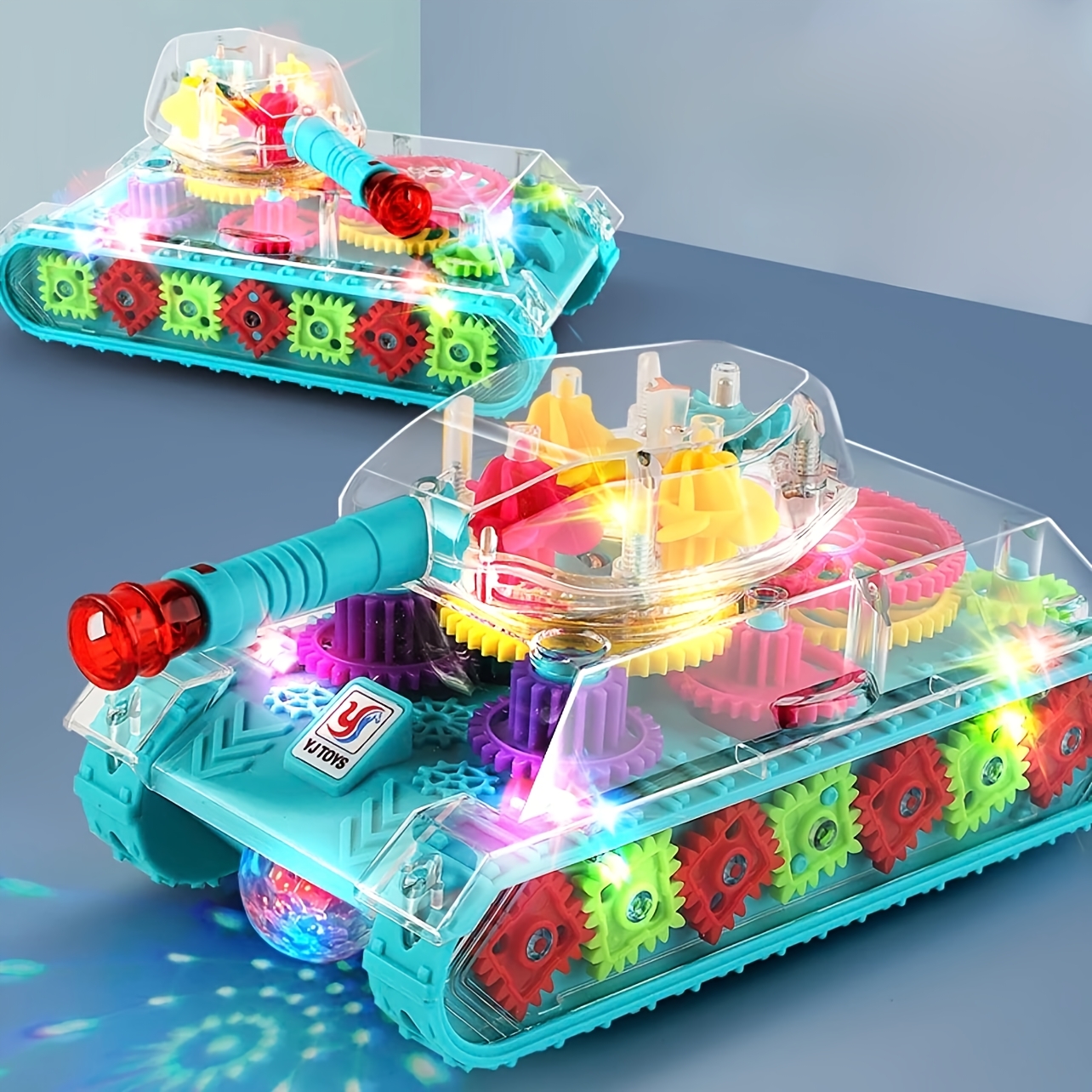 TEMU Tank Toy Car, A Walker Tank Toy For Kids, Featuring Colorful Lights,, And Music, An Entertaining And Educational Toy Tank Car, Perfect For Birthdays Or Day Gifts