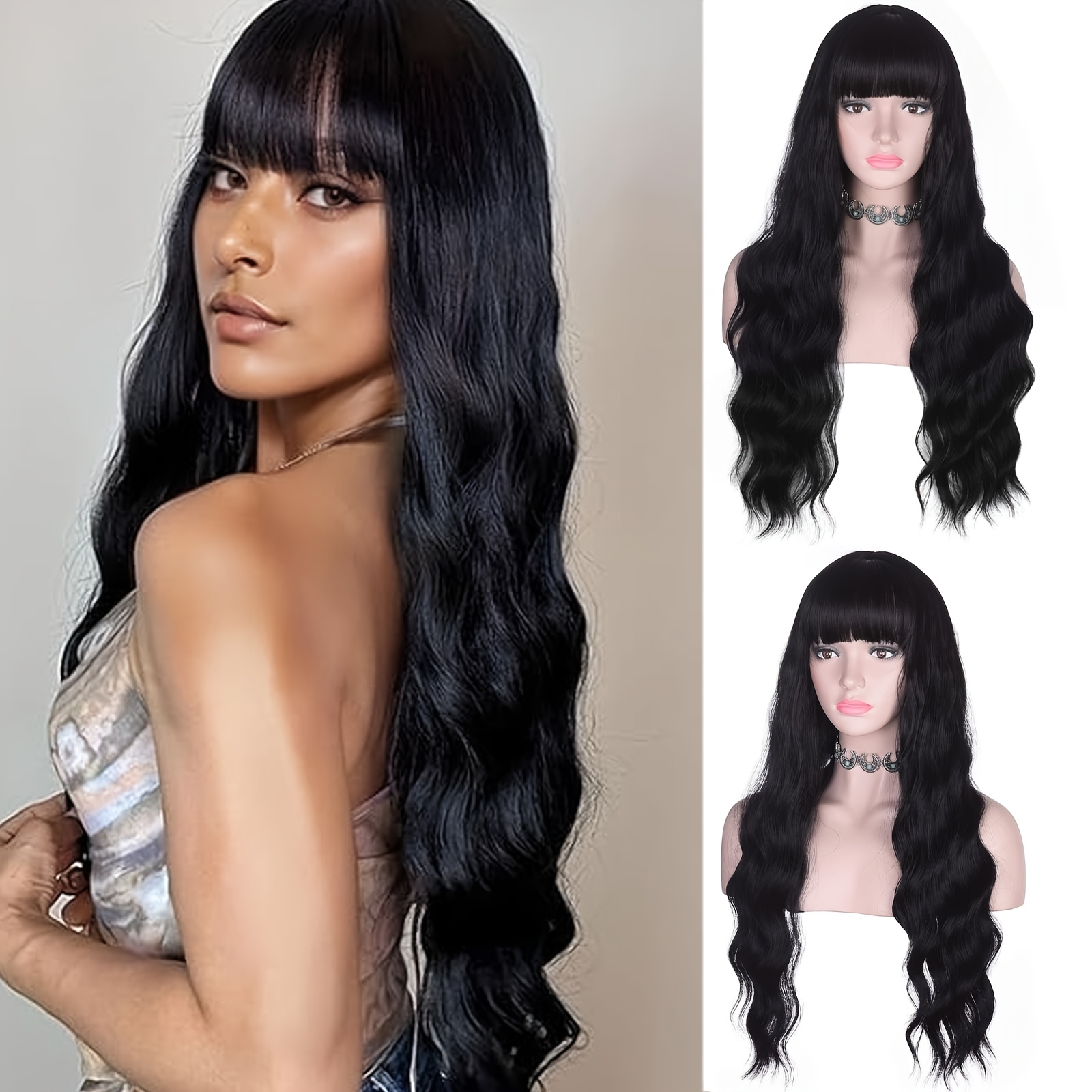 

28 " Small Roll Long Wig Wig Christmas Holiday Wig