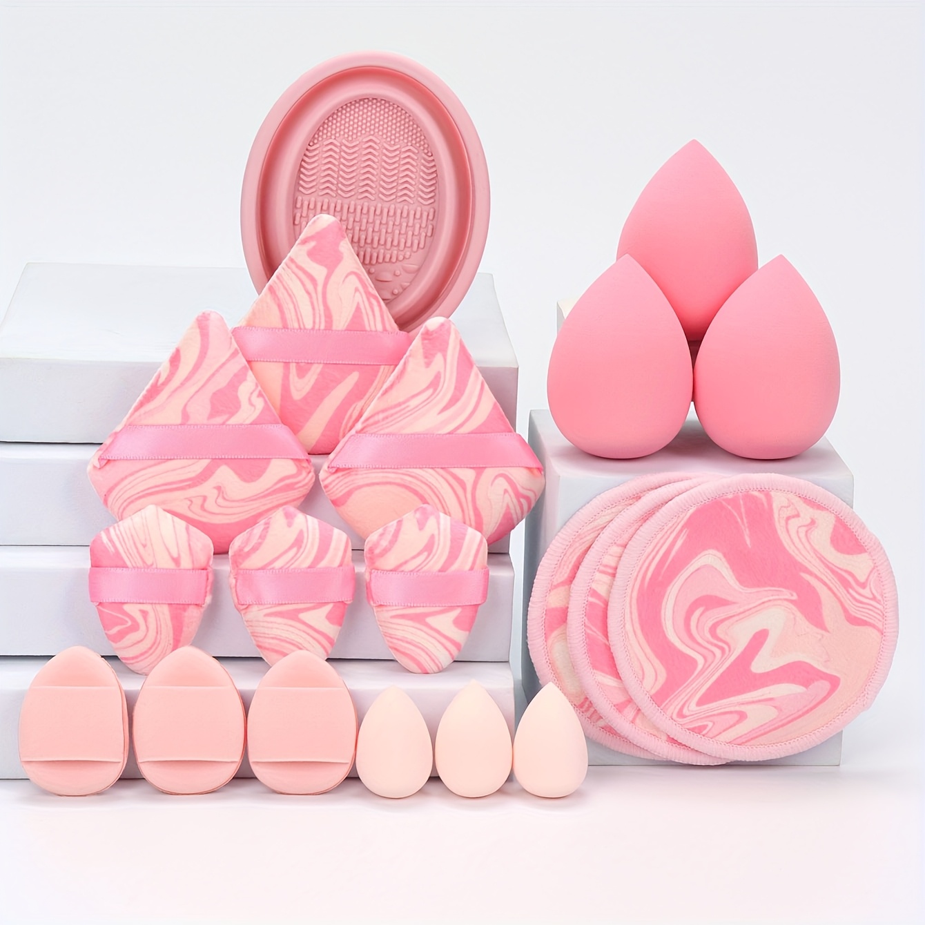 19Pcs Cleaning Bowl Set Multi Functional Makeup Tools