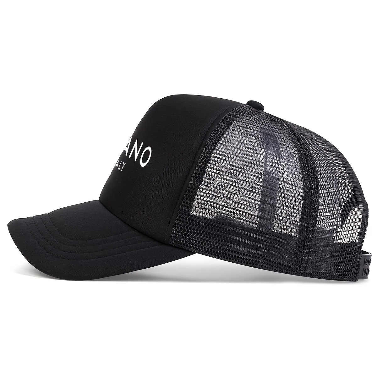 1pc unisex polyester baseball cap casual half mesh design Temu