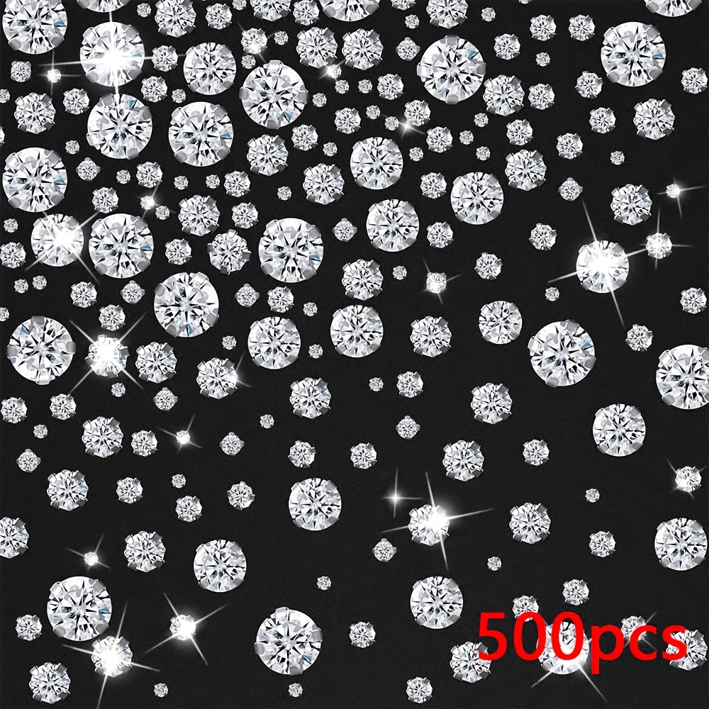 Sew-on With Silvery Claws, 100/200/500pcs Transparent Glass With Silvery Claws, Suitable For Jewelry, Clothing, Shoes, And Apparel, 3-10mm