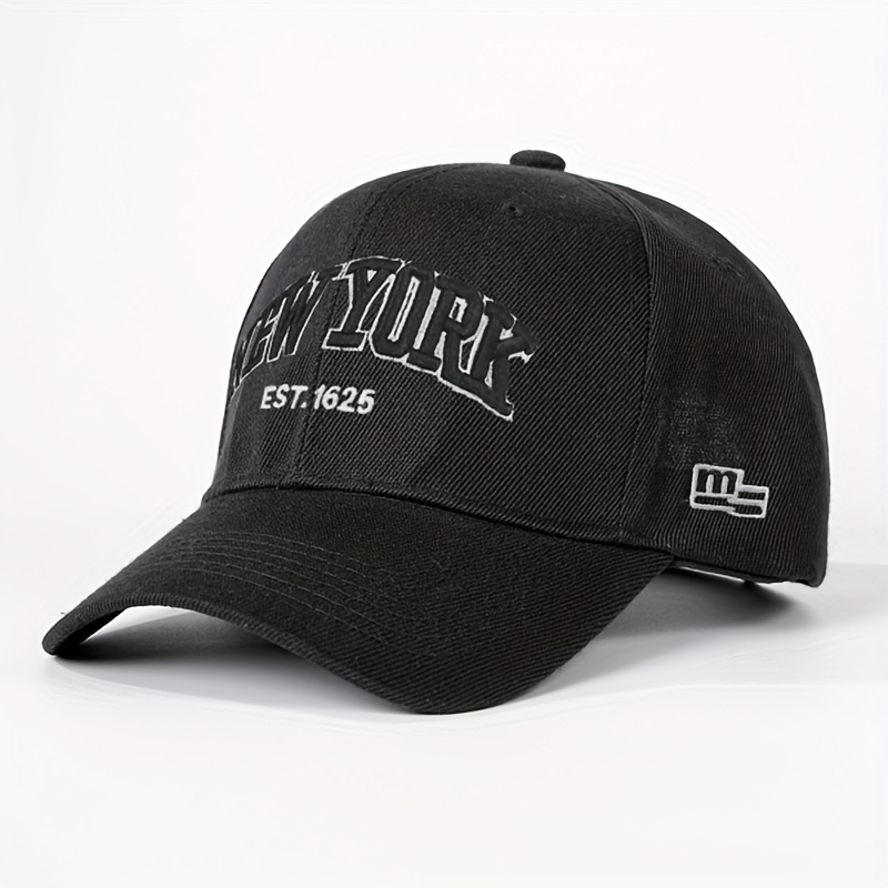 TEMU 1 Embroidered Wool Baseball Unisex Trucker Hat Breathable Adjustable Golf Women's Summer Fashion Curved Brim Hat Men's Y2k Couple Hat