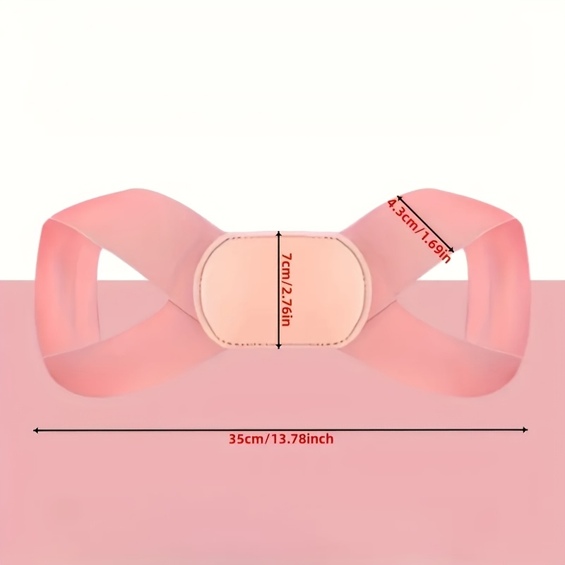 1pc Invisible Posture Corrector - Breathable Polyester Back Support Strap in Black, Pink, & Beige - Ideal for Posture Improvement, Daily Wear & Outdoor Activities, Back Posture Corrector