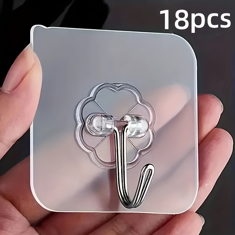 18 strong   hook self   wall hook waterproof hook bathroom toilet wall seamless storage hook multi functional hanging storage wall hook utility hooks bathroom organization spacesaving hooks   minimalist hooks