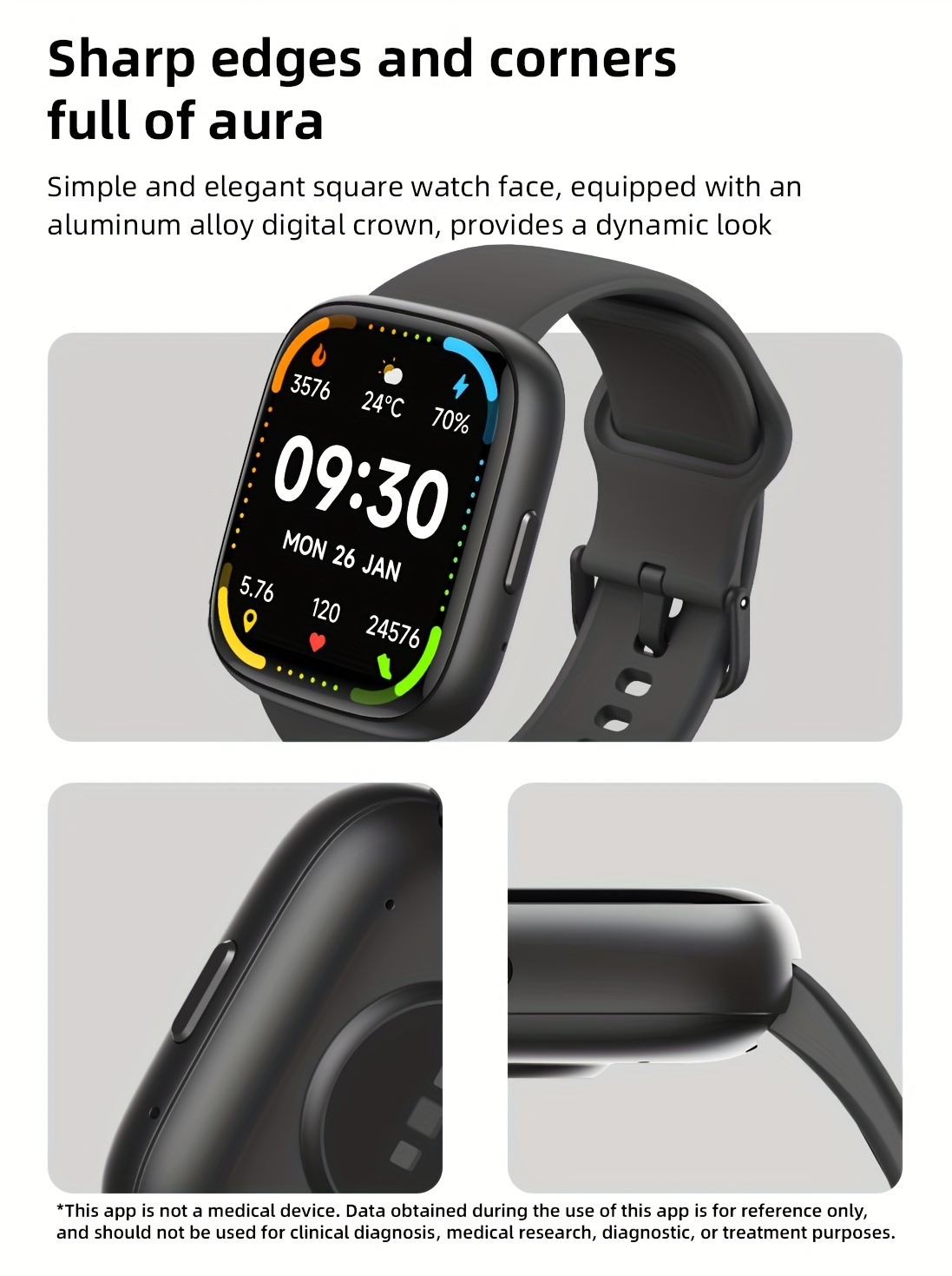 VERFIT Smart Watch for Men & Women - Alexa Built-in, Fitness Tracker, Wireless Call, Sleep & Sports Tracking, 4.65cm TFT Display,, Rechargeable Battery, Beige Silicone Strap, Ideal for iPhone & Android, Gift Item, Fitness Tracker Watch | Minimalist Watch Design | Watch