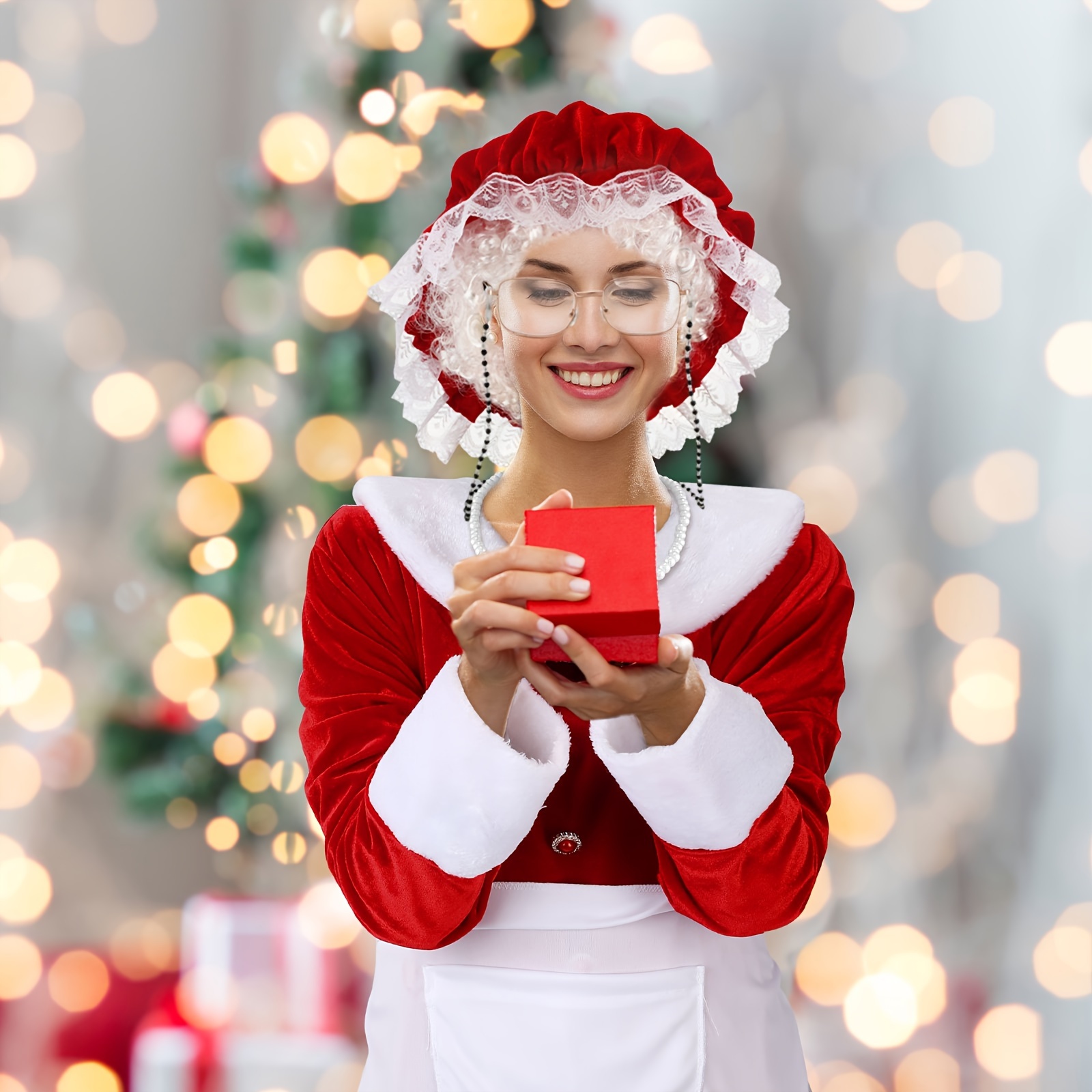 disfraz santa mujer conjunto disfraces papá noel Temu