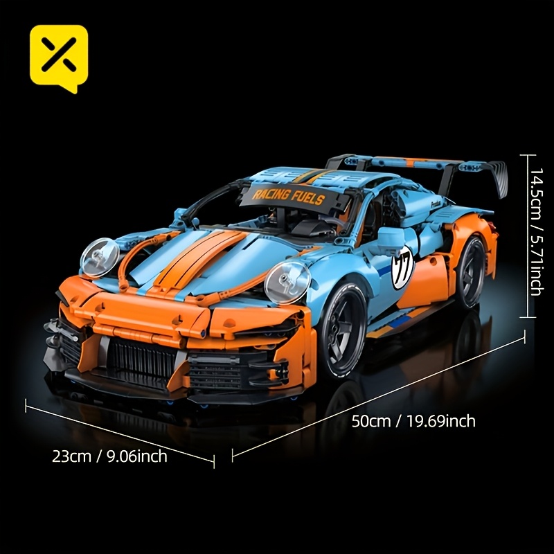 Image of 1:8 [2326pcs Sports Car Building Blocks Assembled Model] Splicing Is Simple And Easy To Operate, Festive Gifts, Birthdays, Christmas, Halloween, Thanksgiving, New Year Gifts
