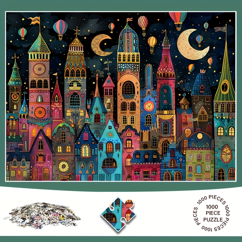 

Scenic Pattern 1000pcs Adult Puzzle, Mosaic Decorative Craft Wall Art , Diy Art Decorative Painting, Suitable For Room Office Decoration Halloween Christmas New Year Easter Gift