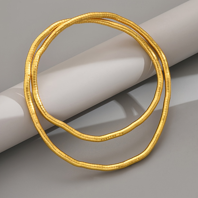 Layered Geometric Long Necklace for Women