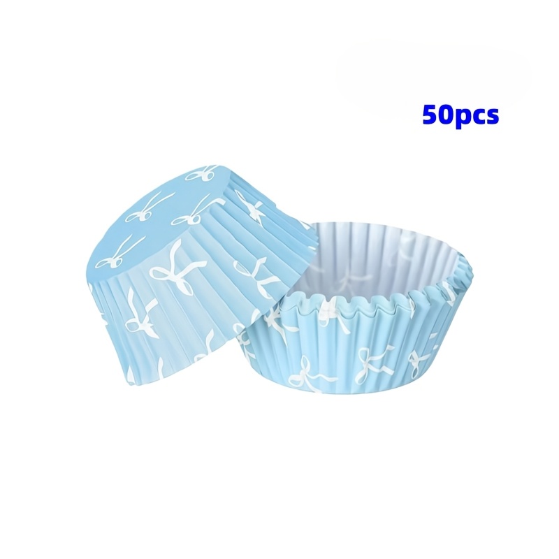 E-shop 50 Stück Muffin-Cupcake-Förmchen 5*3cm, Valentinstag-Cupcake-Förmchen, Premium-Kuchenförmchen, niedliches Design, Herz-Hochzeitsserie,