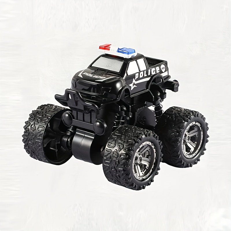 1-Pack Police Car Toy with Rotating Wheels & Inertial Motion - Realistic SWAT Off-Road Vehicle, No Batteries Needed, for Boys, Birthday, Christmas, Halloween Gifts - Indoor/Outdoor Racing Stunt Car, Toy Car, Indoor Outdoor Play, Robust Vehicle Design, Durable Plastic Build, No Battery Required