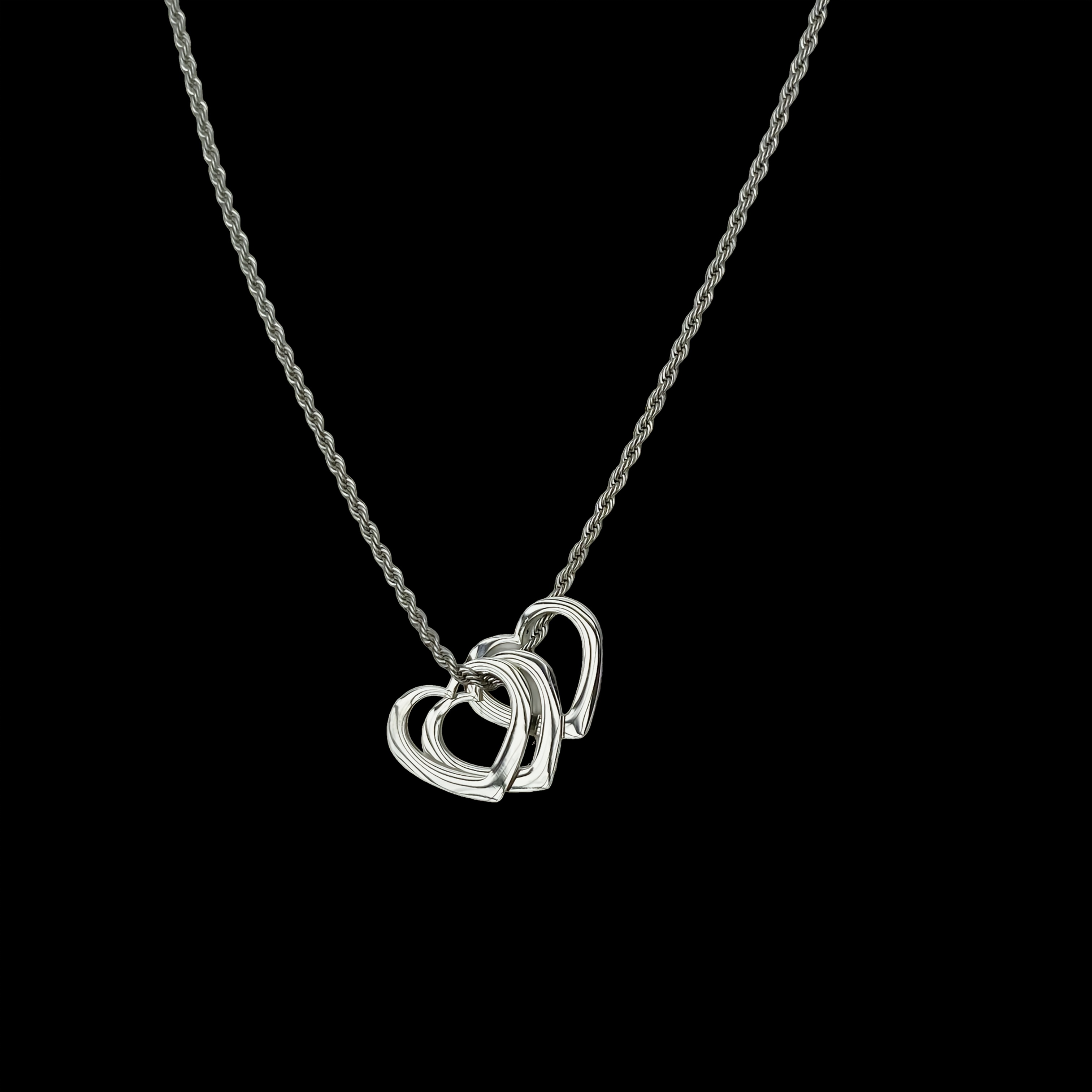 TEMU Collier avec pendentif cœur personnalisé spécial en acier inoxydable 304, gravé avec des , collier cœur à chaîne torsadée unisexe, deux couleurs